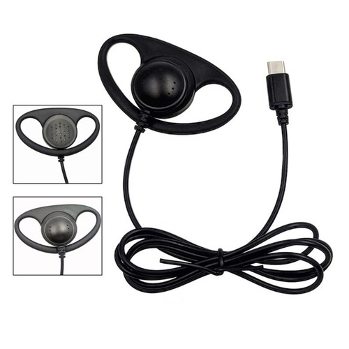 USB C Ear Hook Single-Side Earphones Mono Earbud Corded Headsets Headphone - Picture 6 of 10