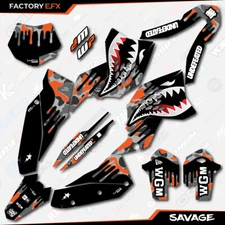 Gray Orange Savage Racing Graphic Kit fits KTM 07-10 SX Sxf XC XCF 250 300 450
