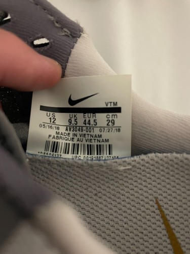 Nike Mujer Odyssey React Premium Gunsmoke/Dorado Metálico Talla 12 EE. UU. - e777 - Imagen 5 de 7