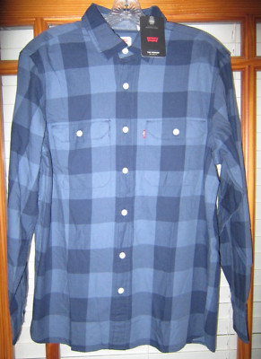 Levi's Flannel Shirt Men's Small The Worker Relaxed Fit NEW