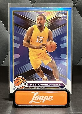 2024 Topps Chrome Metta World Peace Blue Parallel /75 
