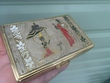 Séduisante Vintage Travail Musical Égyptien Scène Compact - Trèfle