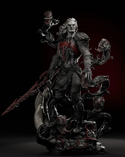 Kit Modelo Estatua Escultura Knull Sin Pintar/Sin Montar - Imagen 8 de 8