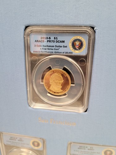 2010 Presidential Library ANACS Graded Presidential Dollar Set Volume 4 - Picture 6 of 10