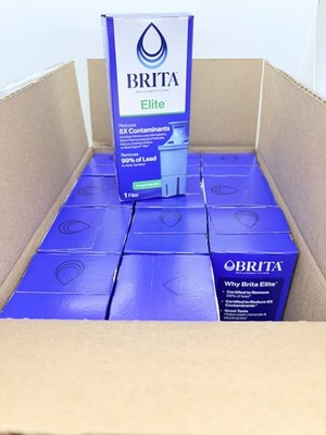Brita Elite Water Filter LOT OF 12 Replacement for Pitchers and Dispensers