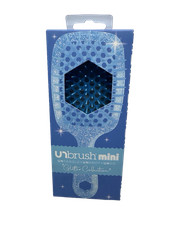 FHI Heat UnBrush Detangle Vented Blow Out Flex Brush Glitter 9  Mini Sapphire