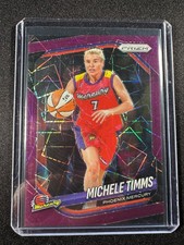2025 Panini Prizm WNBA Michele Timms Prizm Purple Velocity /59 Mercury
