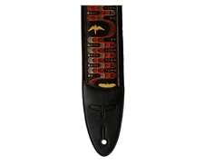 PRS 2.4" Padded Guitar Strap w/Custom Jacquard Birds Wavelength - Red
