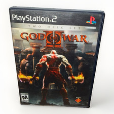 God of War II (Sony PlayStation 2 PS2) Two Disc Set COMPLETE w/ Manual & 2 Disc