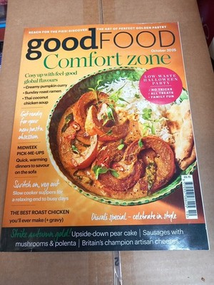 Good Food,Oct 2025,Recipes, Pasta,Vegetables,Soup,Cakes,Curry,Slow Cookers,Roast