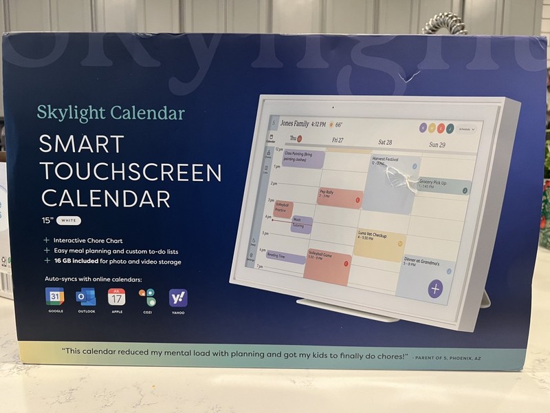Skylight Calendar 15-inch Smart Family Calendar & Chore Board - Brand New
