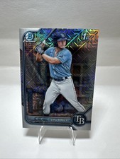 2022 Bowman Chrome Dru Baker Mojo 1st Bowman Tampa Bay Rays BCP-176