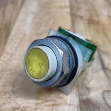 Schneider Electric 9001KR3UH5 Yellow Extended Head Momenttary Pushbutton - USED