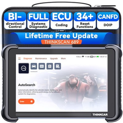 Thinkcar ThinkScan 689 All Systems Car Diagnostic Tool CANFD DOIP Active Test