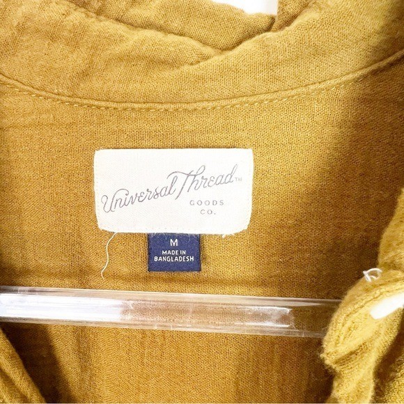 UNIVERSAL THREAD MUSTARD BROWN CRINKLE GAUZE BUTT… - image 4