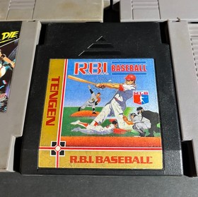 Vtg 1980s NES Nintendo SUPER CONTRA WORLD CUP RBI BASEBALL Org Game LOT of 7