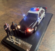 1/64 Los Angeles Police Ford Crown Victoria Custom LED Lights Diecast Model