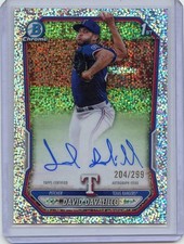 2026 BOWMAN DAVID DAVALILLO PROSPECT CHROME SPECKLE REFRACTOR AUTO /299 RANGERS