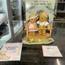 Cherished Teddies Club Elaine And Bob Next To You Is Perfect NIB Signed  
