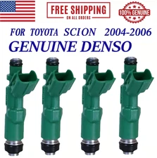 OEM DENSO 4 Pieces Fuel Injectors For 2004, 2005, 2006 Scion xB 1.5L I4
