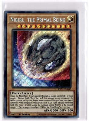 Yu-Gi-Oh TCG Nibiru, the Primal Being BROL-EN080 Brothers of Legend Secret  Rare | eBay