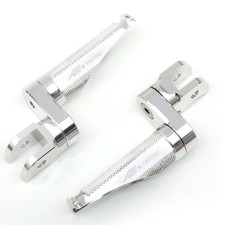 For Yamaha FZS 1000 Fazer 00-05 04 03 SHINOBI Front Foot Pegs 25mm Lower Silver
