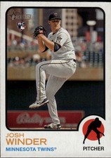 Josh Winder 2022 Topps Heritage Minnesota Twins Rookie #621