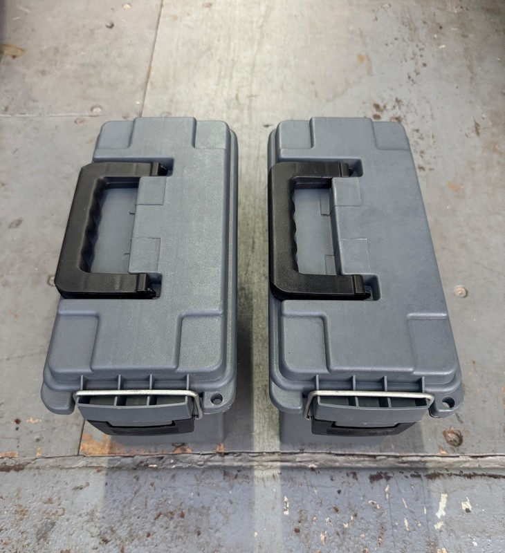 2 Plastic Ammo Cans