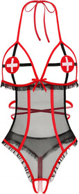Sexy Lingerie for Women Naughty Roleplay Lingerie Bodysuit Nurse Cosplay