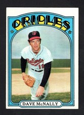 1972 Topps Baseball Card #490 Dave McNally Baltimore Orioles EX-MT