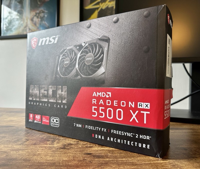 MSI AMD Radeon RX 5500XT 8GB 4.0PCIe OC Graphics Card for PC