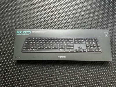 Logitech MX Keys (920-00929) Advanced Wireless Illuminated Keyboard - Black, New