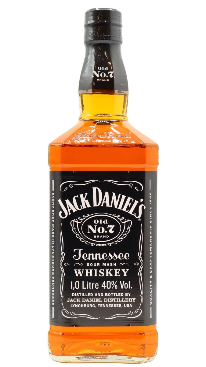 Jack Daniel's - Old No. 7 Whiskey (1 Litre) (Old Bottling Jack Daniel's - Old No. 7 Whiskey (1 Litre) (Old Bottling
