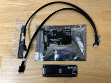 MCIO 8x PCIe 4.0/5.0 Adapter Set: x16 Karte a...