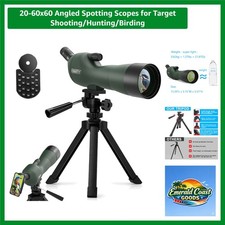 20-60x60 HD Spotting Scope with Waterproof Design  Tripod - Lightweight at 1...