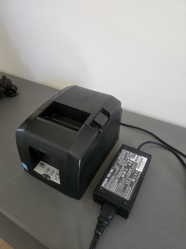 Star TSP650II Thermal POS Receipt Printer Bluetooth w Epson Power Cord USED