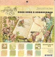 Share Graphic 45 Once Upon Springtime Fairies Flowers Storybook 8" Pad 20 sheets