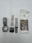 Vintage 80s Digital Watch Lot - Seiko LCD & Sharp Quartz (For Parts)