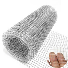 Wire Mesh 1/4 Inch 23 Gauge Galvanized 4INx10FT Chicken Wire Mesh for Garden