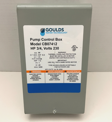 #ad #ad CB07412 Goulds 3 4HP Quick Disconnect Control Box 230V $59.95