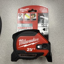 25ft Compact Wide Blade Magnetic Tape Measure...