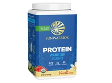 Sunwarrior Warrior Protein Powder Blend, Vanilla 1.65 lb x 2Pack NEW!!!