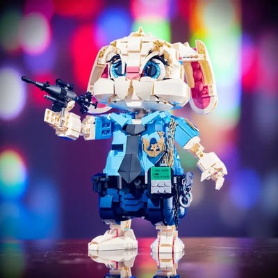 Klemmbausteine Lego kompatibel Polizei Hop.ps Zoo Sherife Hase Geschenk Tiere