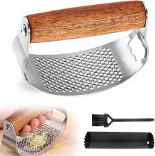 Stainless Steel Garlic Presser, 2025 Upgraded Rocker Professional Garlic Press,