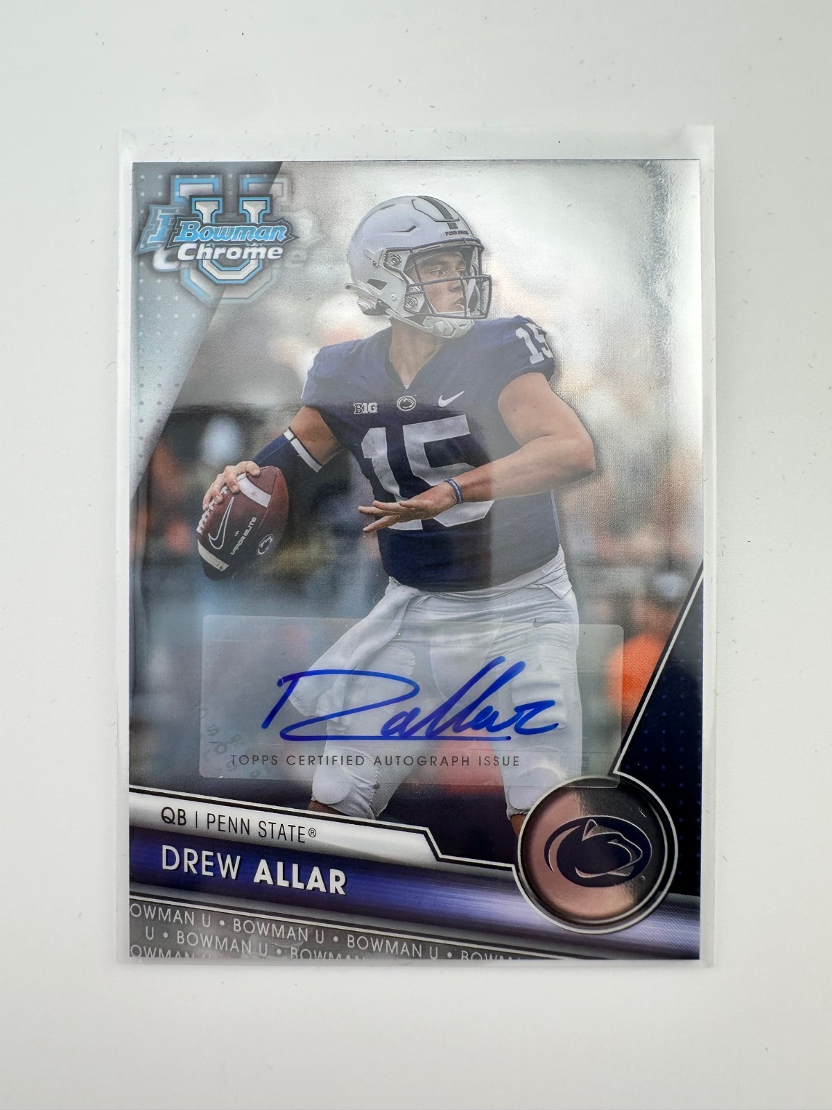2023 Bowman University Chrome - Chrome Prospect Autographs Drew Allar #113