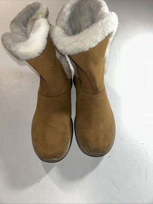Skechers On The Go Joy Bundle Up Womens Boots Air Cool Goga Mat Tan 9.5