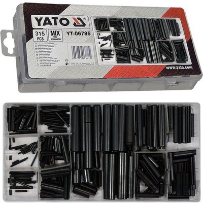 YATO SPANNSTIFTE SATZ 315-tlg HOHLSPLINTE HOHLSPANNSTIFTE FEDERSTIFT SPANNHÜLSEN