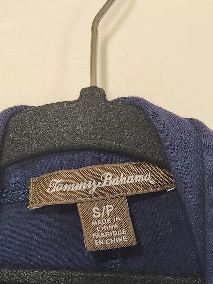Cardigã feminino Tommy Bahama frente aberta azul tamanho pequeno - Imagem 2 de 4