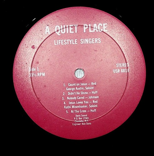 Lifestyle Singers A Quiet Place Private Gospel Choral LP Davis Sound - Picture 4 of 4