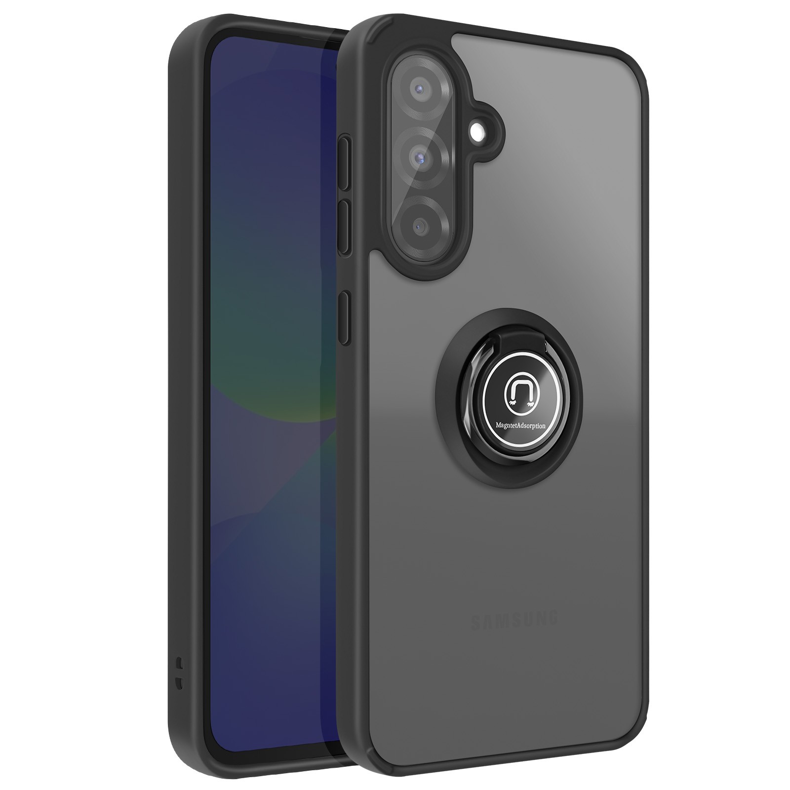 Coque Galaxy A37 Avizar anneau antichoc pour éviter les chutes de smartphone